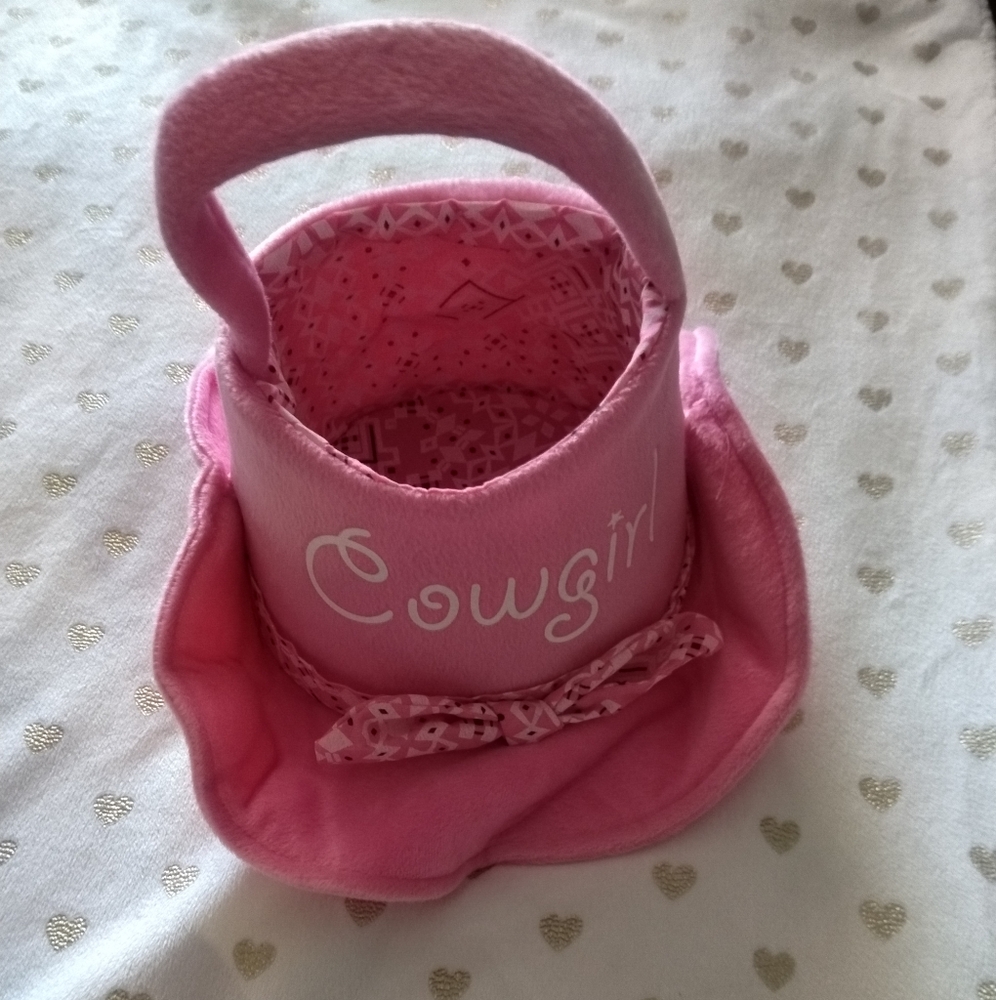 10/$40 Pink Cowgirl Hat Basket